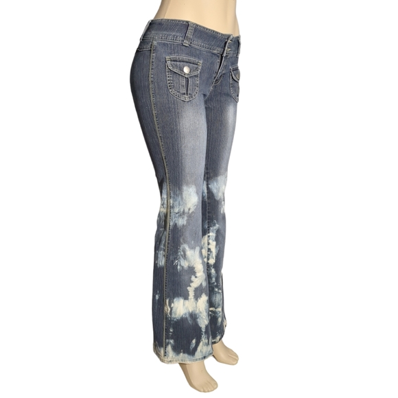 Angels Designer Flare Die Blue Jeans Size 7. - Picture 10 of 16